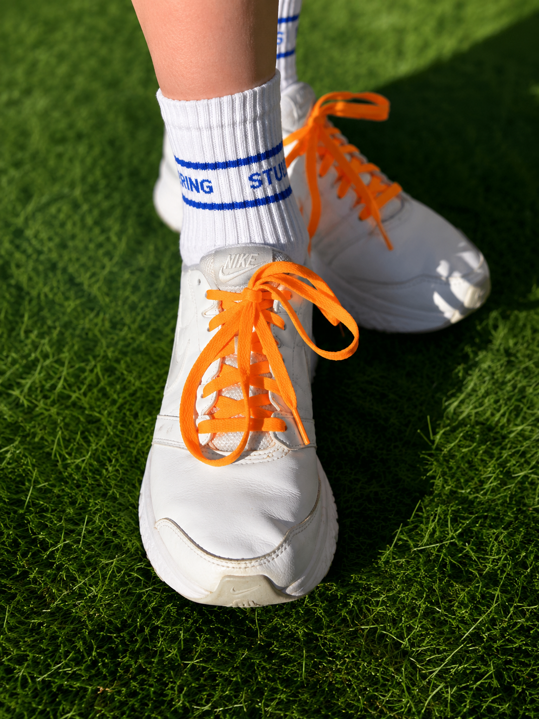 Orange Shoelaces - Ponytails and Fairytales