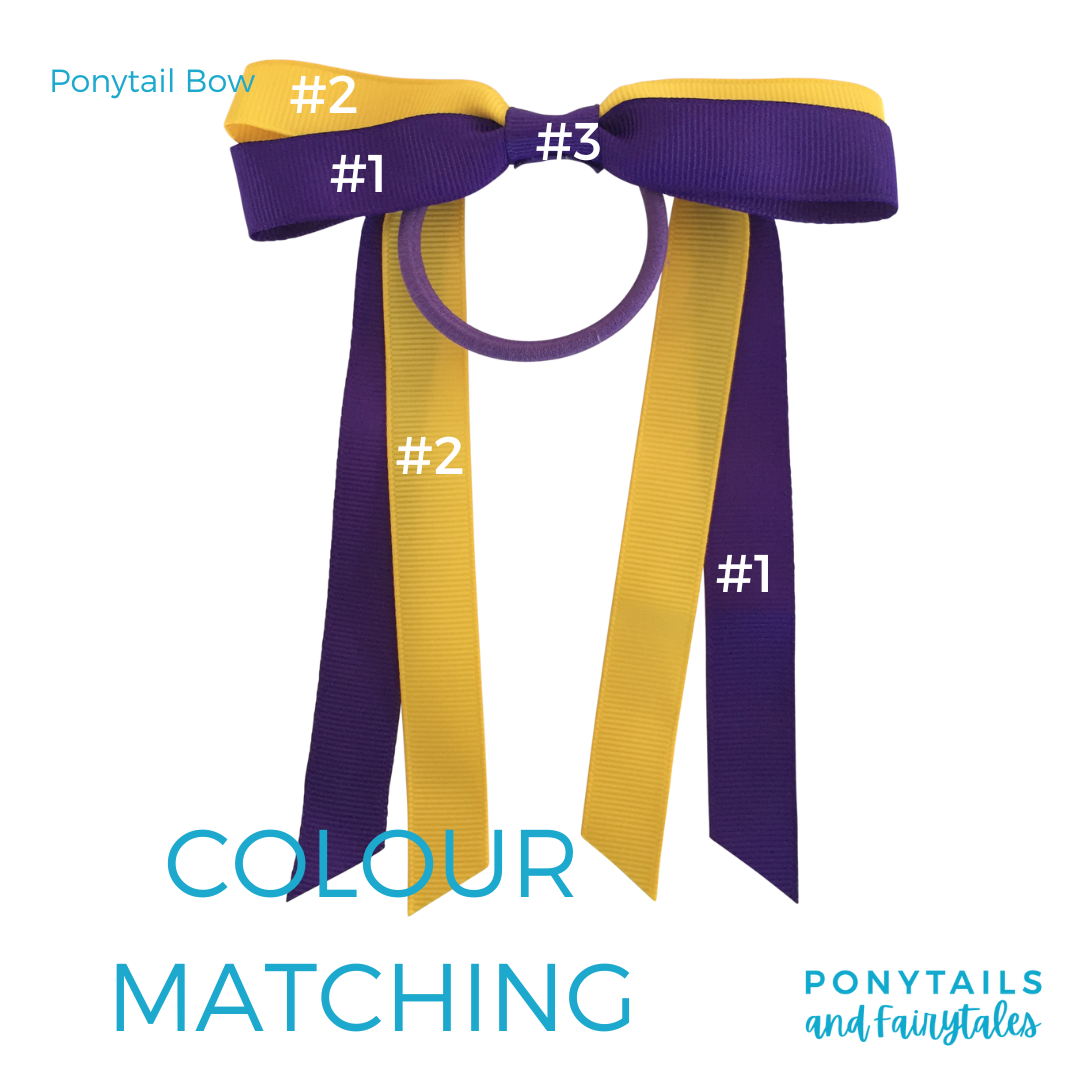 Dark Petrol Green & Orange Hair Accessories - Ponytails and Fairytales