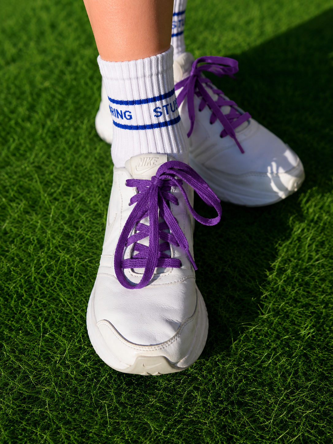 Purple Shoelaces - Ponytails and Fairytales