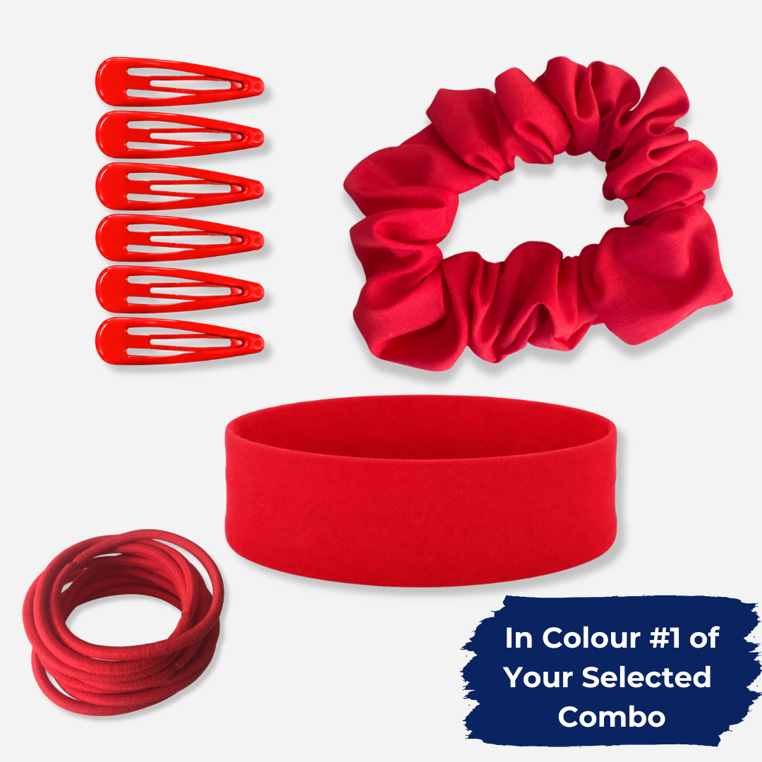 Royal Blue & Yellow Hair Accessories