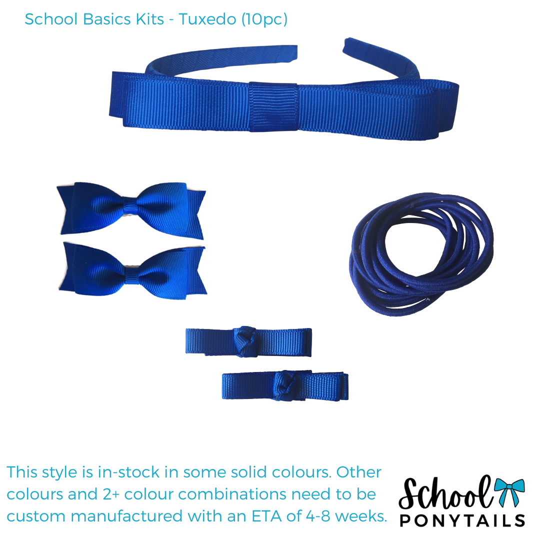 Military Blue Hair Accessories - Ponytails and Fairytales