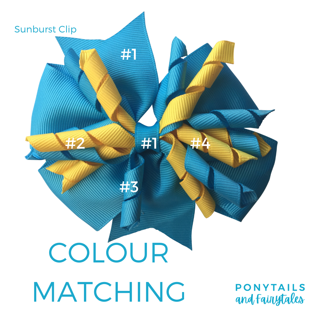 Jade & Red & Royal Blue & White Hair Accessories - Ponytails and Fairytales