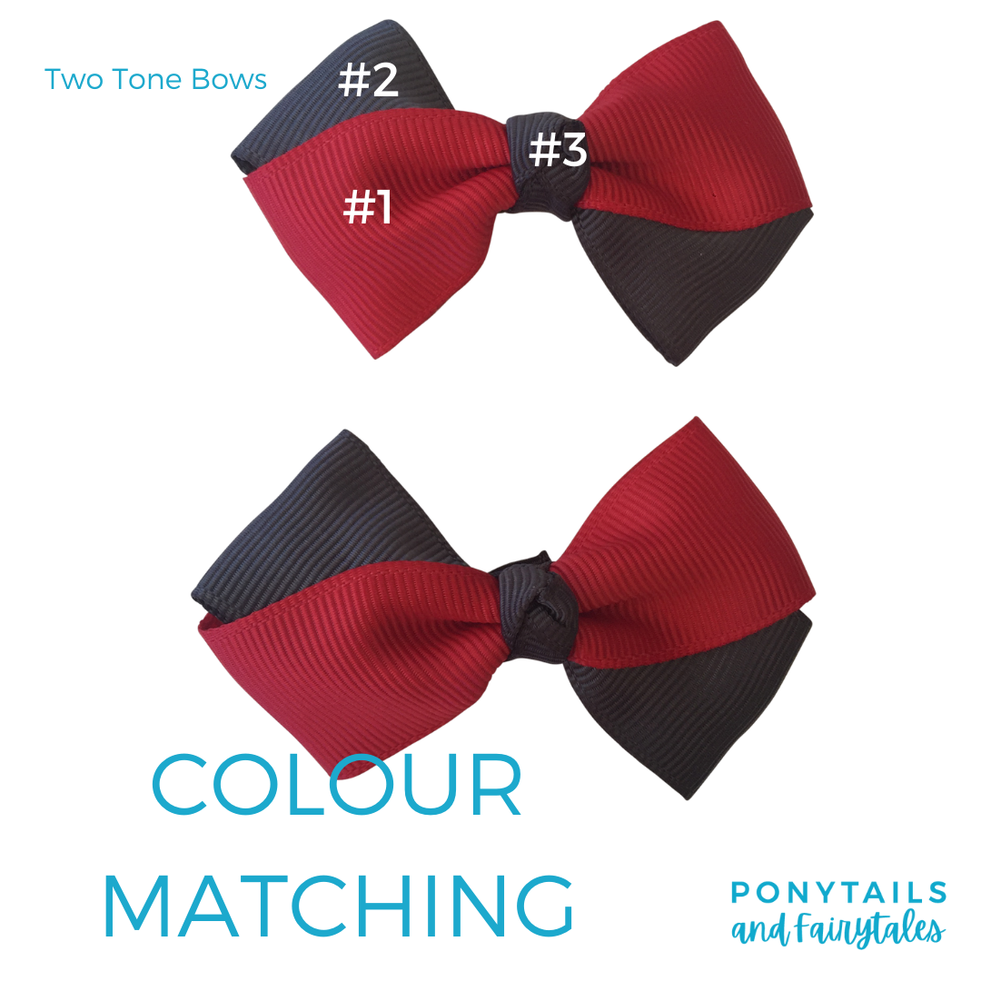 Dark Petrol Green & Orange Hair Accessories - Ponytails and Fairytales