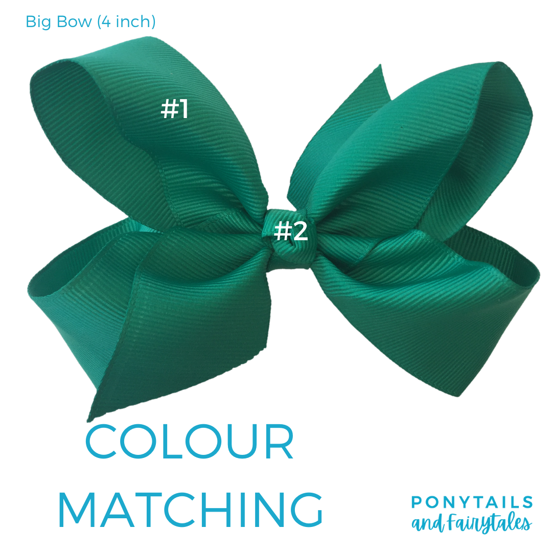 Jade & Red & Royal Blue & White Hair Accessories - Ponytails and Fairytales