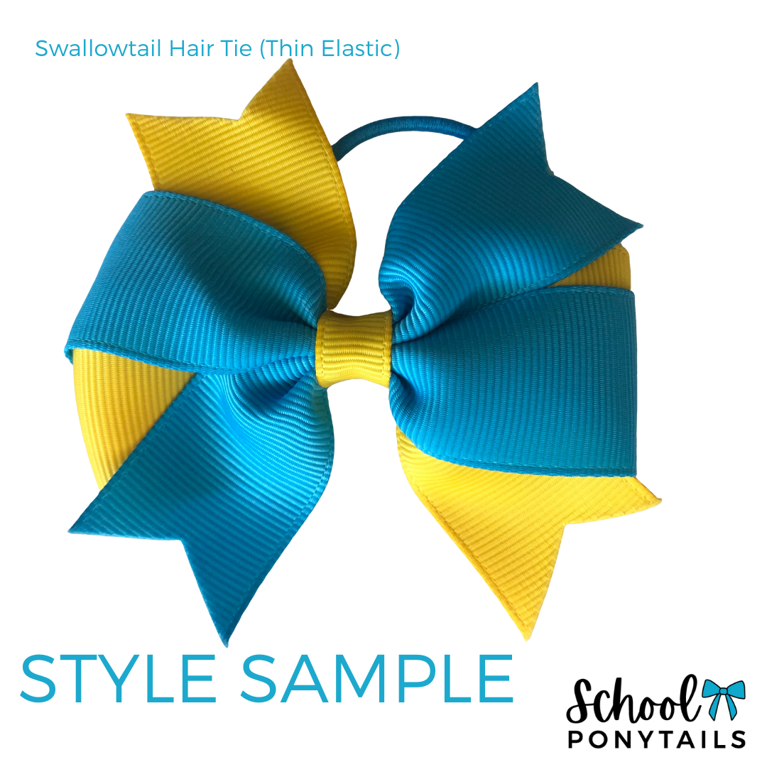Jade & Red & Royal Blue & White Hair Accessories - Ponytails and Fairytales
