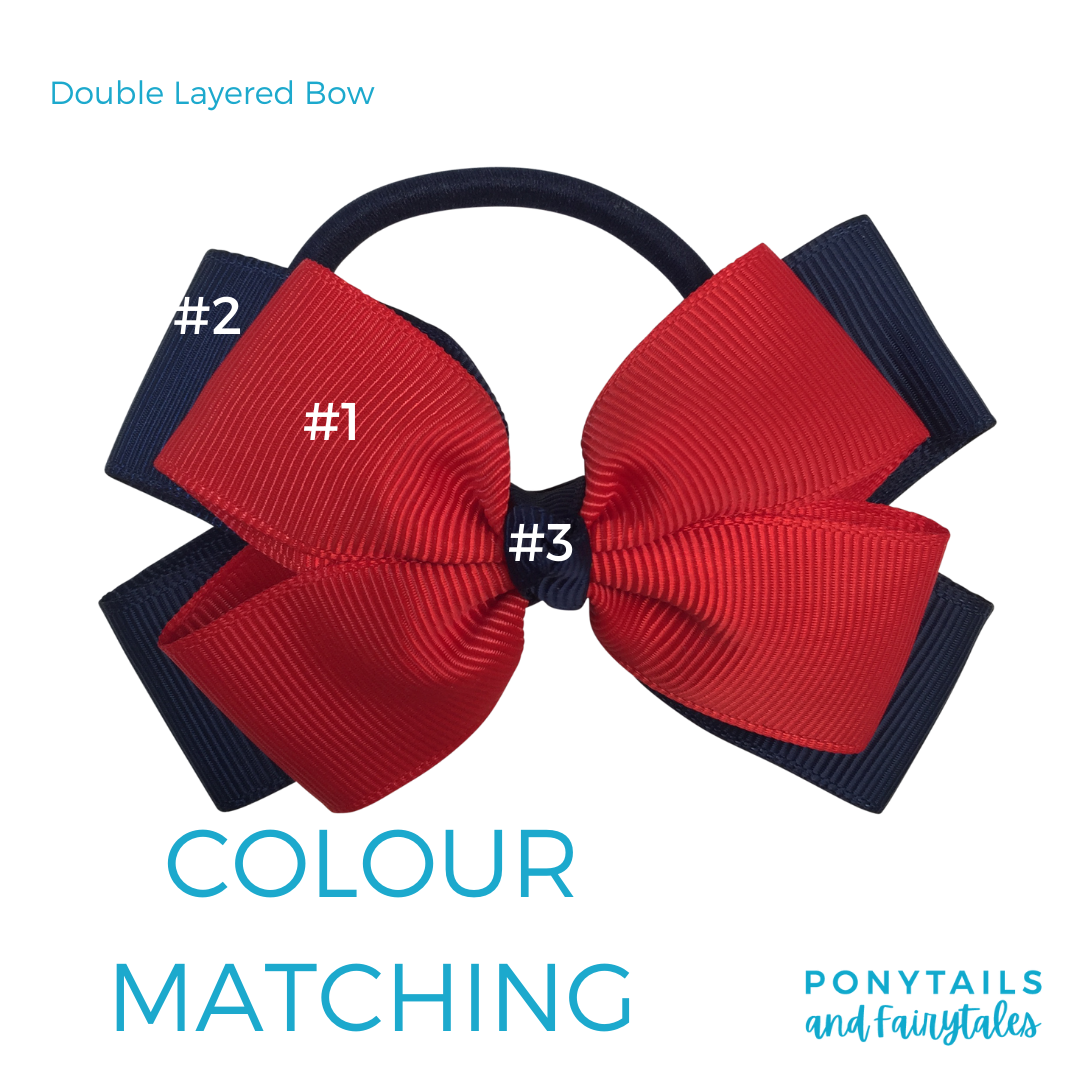 Jade & Red & Royal Blue & White Hair Accessories - Ponytails and Fairytales