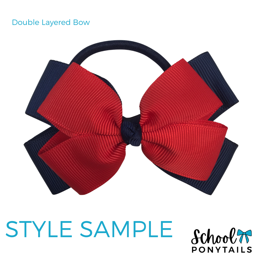 Dark Petrol Green & Orange Hair Accessories - Ponytails and Fairytales