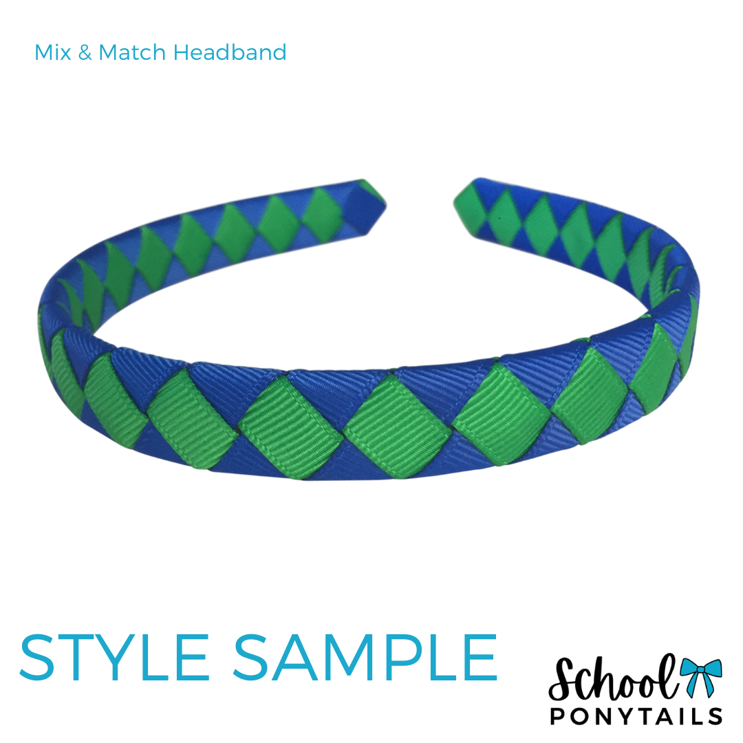 Teal & Black & White Hair Accessories