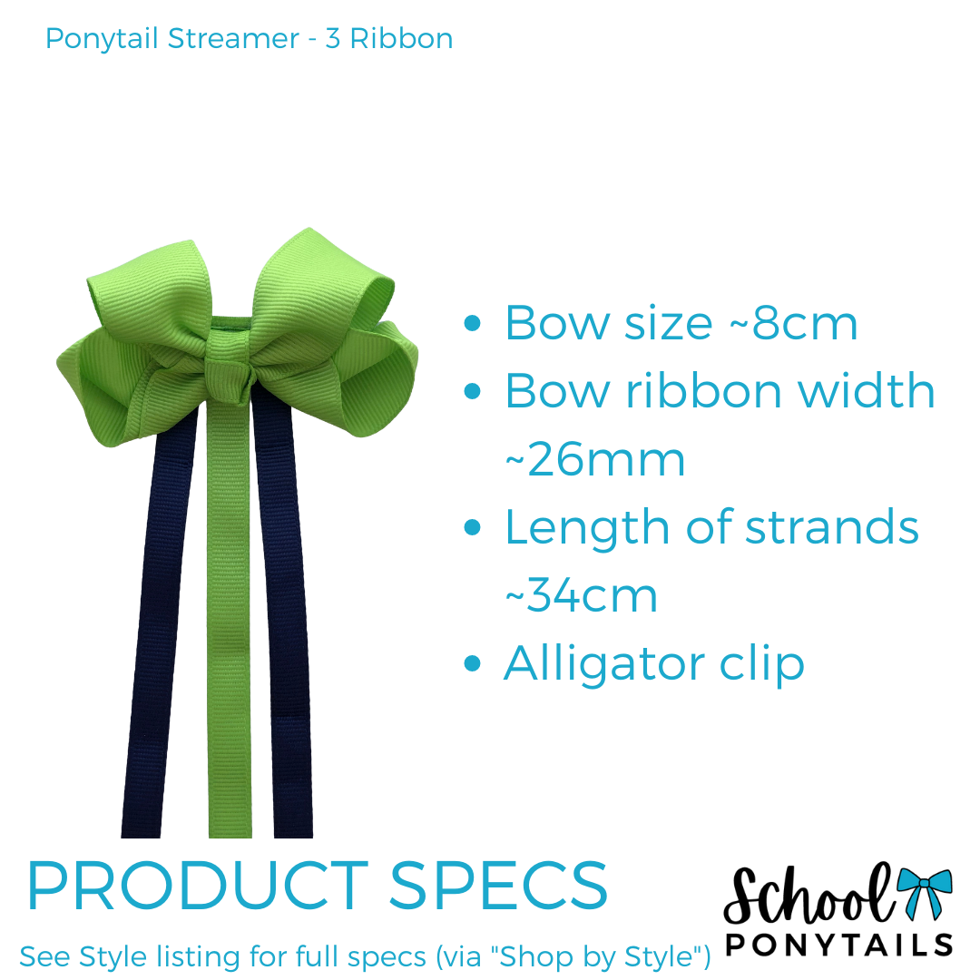 Burgundy & Navy Hair Accessories - Ponytails and Fairytales