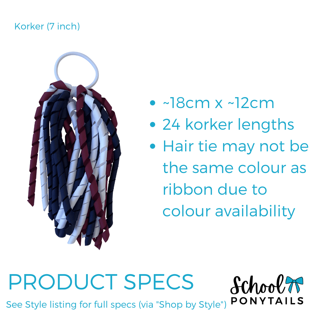 Military Blue Hair Accessories - Ponytails and Fairytales