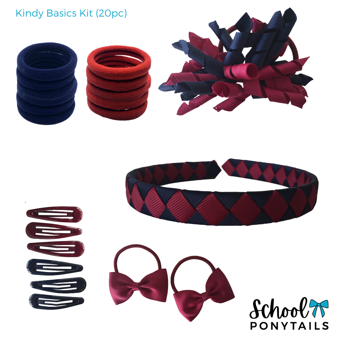 Teal & Black & White Hair Accessories