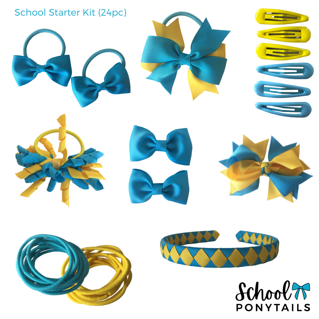 Military Blue Hair Accessories - Ponytails and Fairytales
