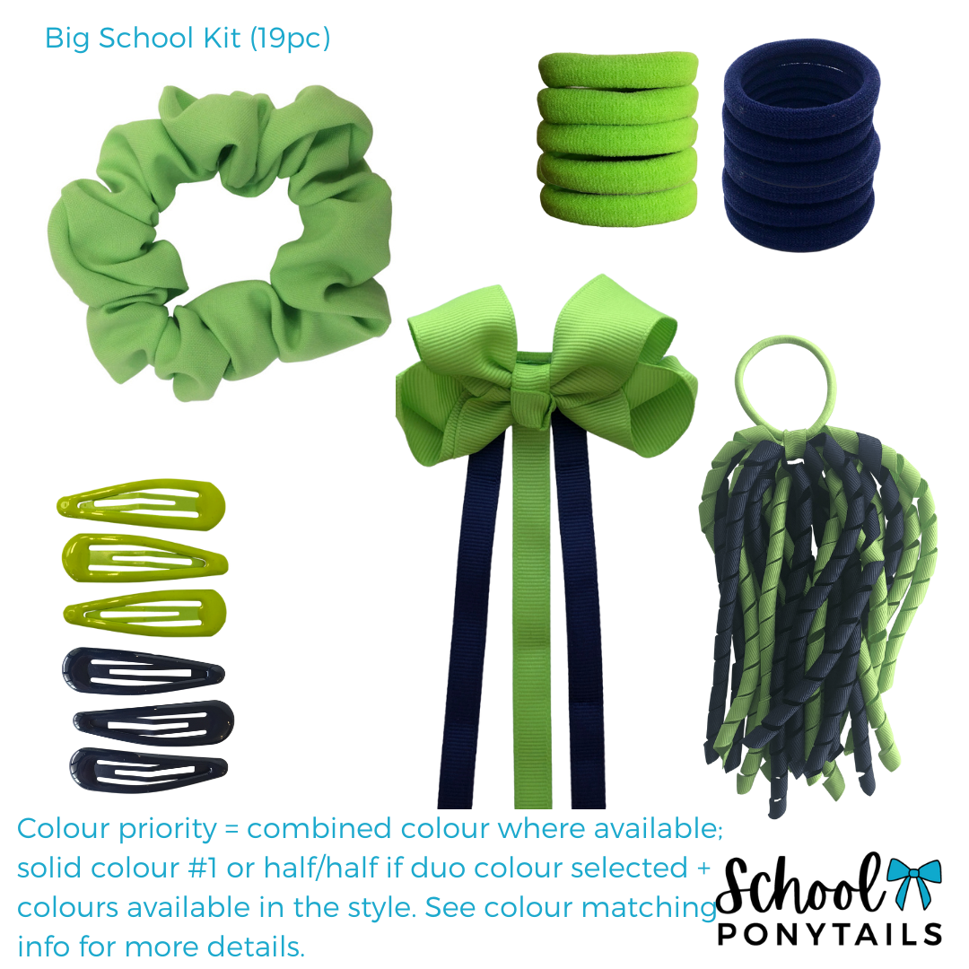 Teal & Black & White Hair Accessories
