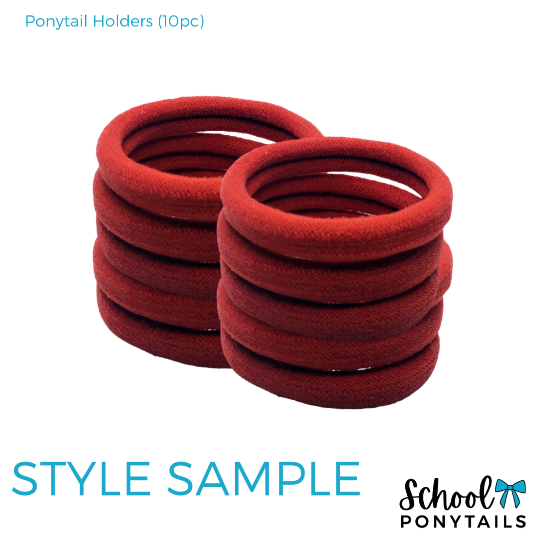 Dark Petrol Green & Orange Hair Accessories - Ponytails and Fairytales