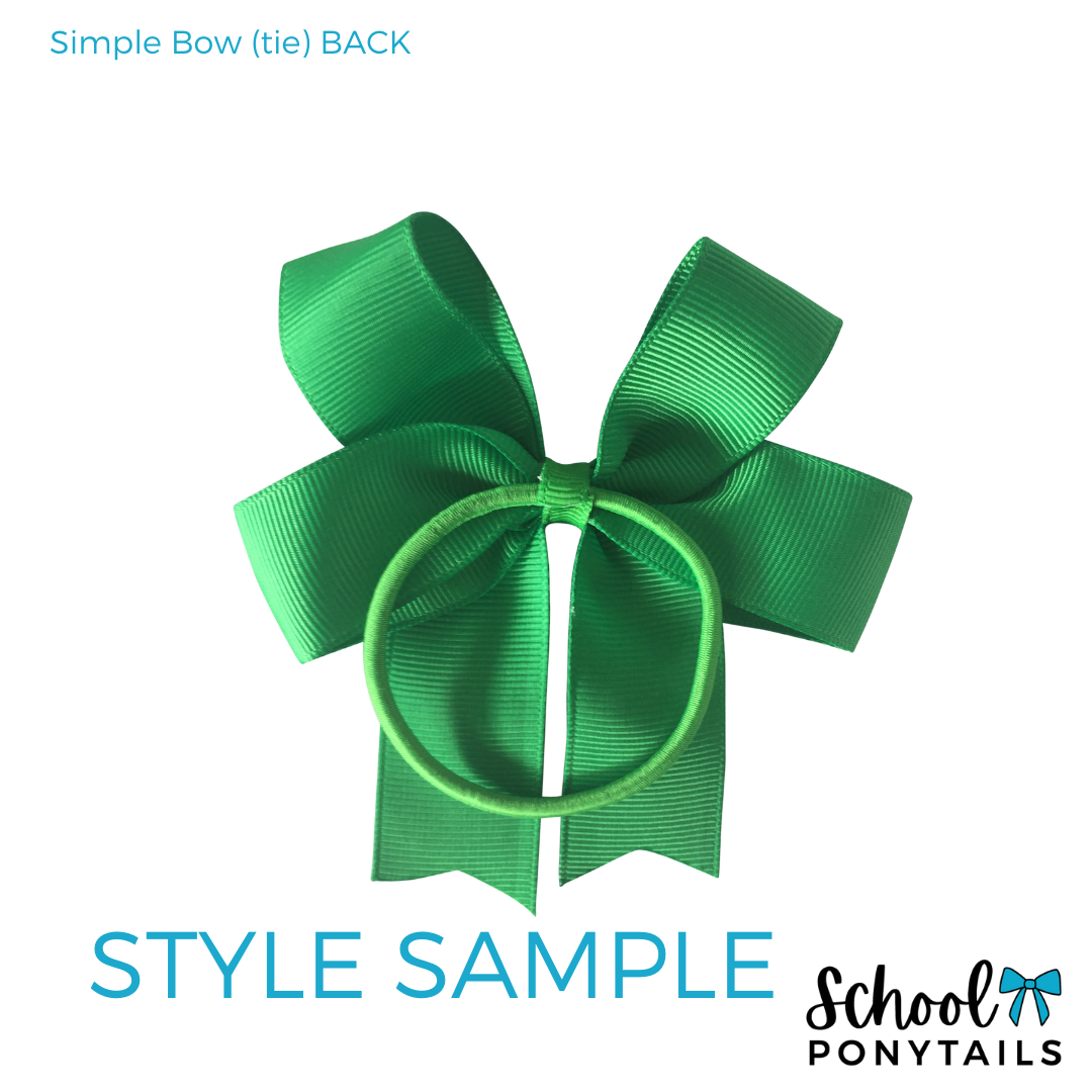 Simple Bow Hair Tie - Ponytails and Fairytales