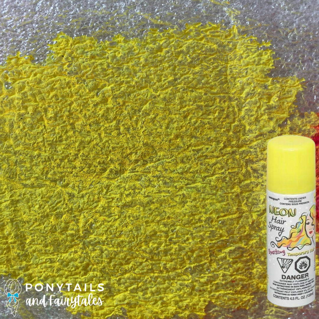 Yellow Coloured Hair Spray 85-100g - Ponytails and Fairytales