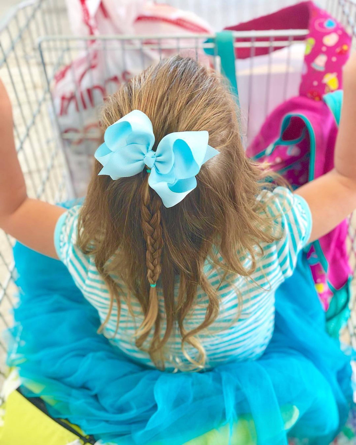 Big Sister / Little Sister Big Bow - Hair clips - School Uniform Hair Accessories - Ponytails and Fairytales