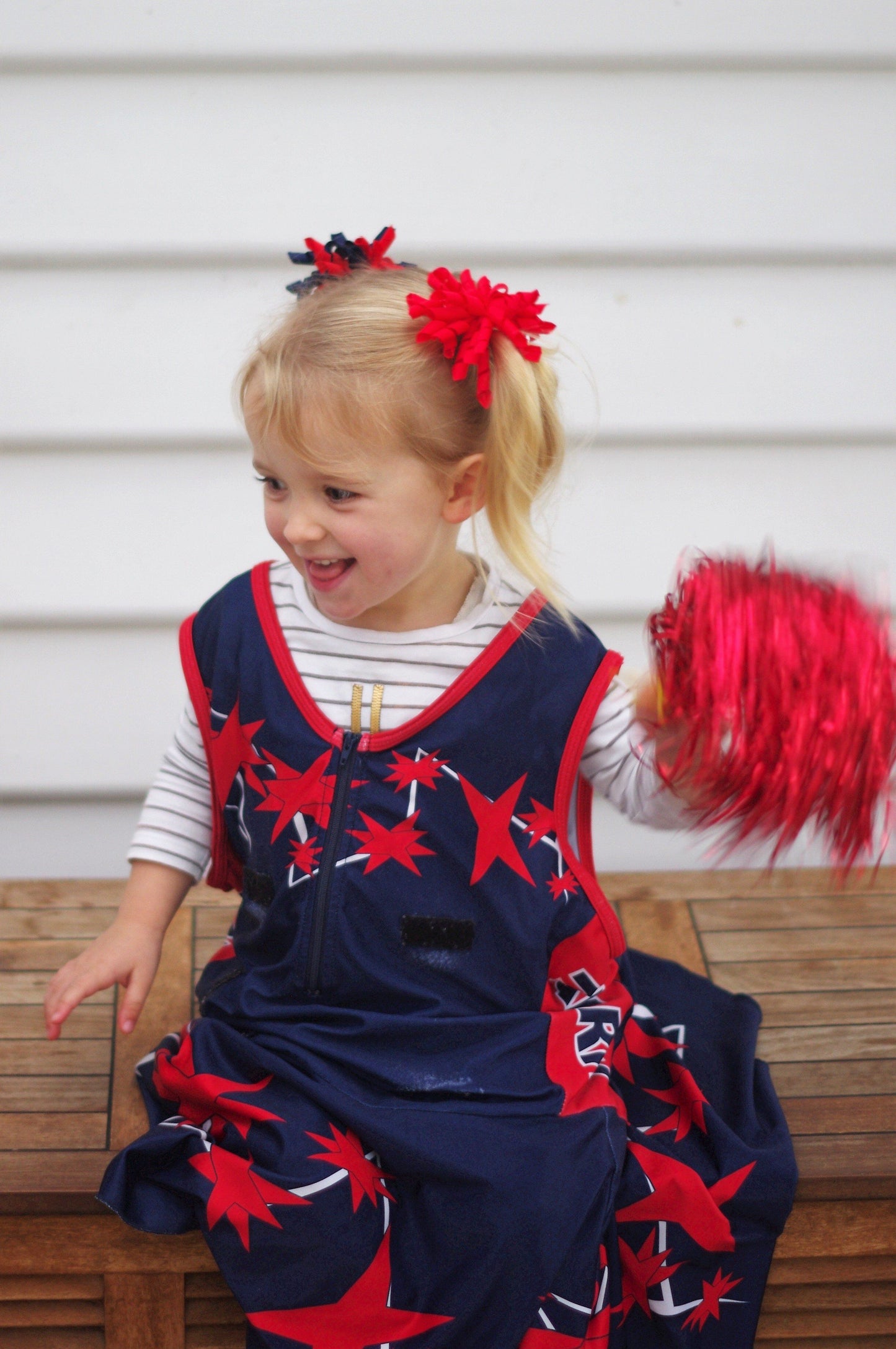 Orange Pom Poms (2pc) - Ponytails and Fairytales