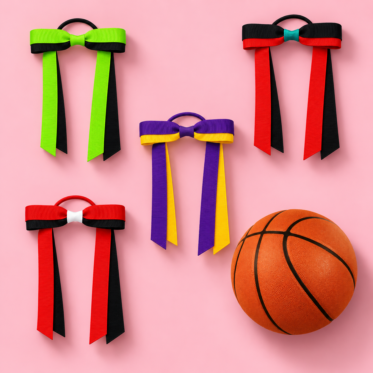 Basketball Team Colours | Hair Bows to suit Pro Basketball teams ...