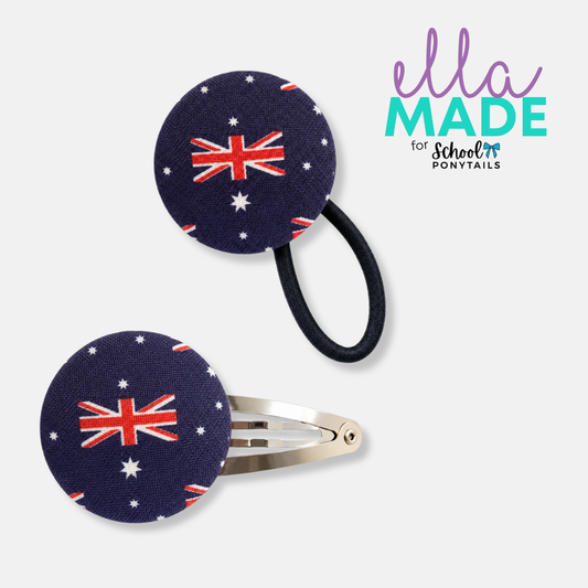 Limited Edition: Aussie Aussie Aussie Covered Buttons - Ponytails and Fairytales