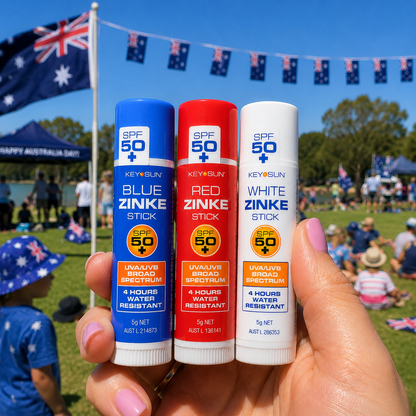 Blue + Red + White Zinc Stick Pack