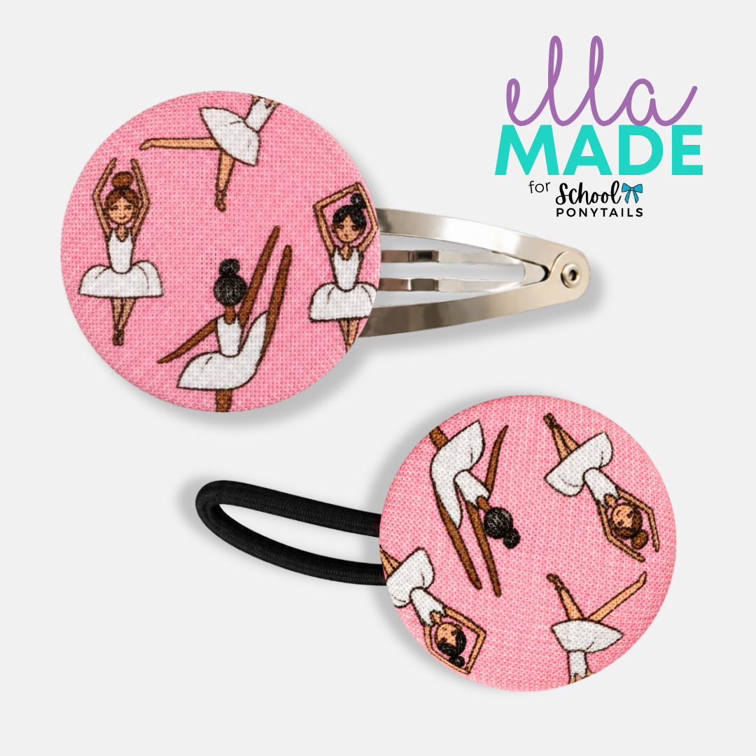 Limited Edition: Ballerina Covered Buttons - Ponytails and Fairytales