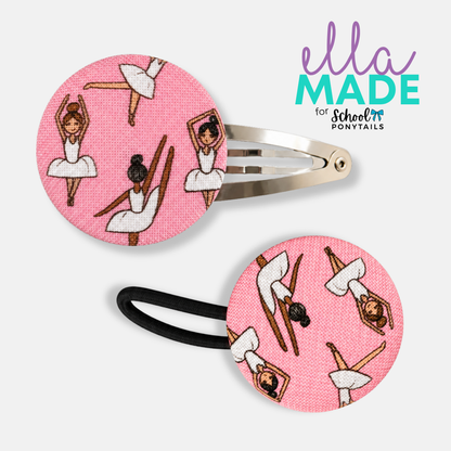 Limited Edition: Ballerina Covered Buttons - Ponytails and Fairytales