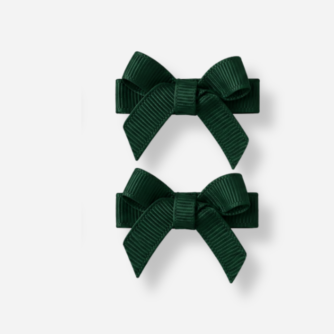 No Slip Bow Clips (2pc) - Ponytails and Fairytales