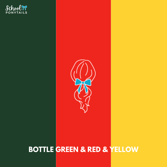 Red & Bottle Green & Yellow Hair Accessories