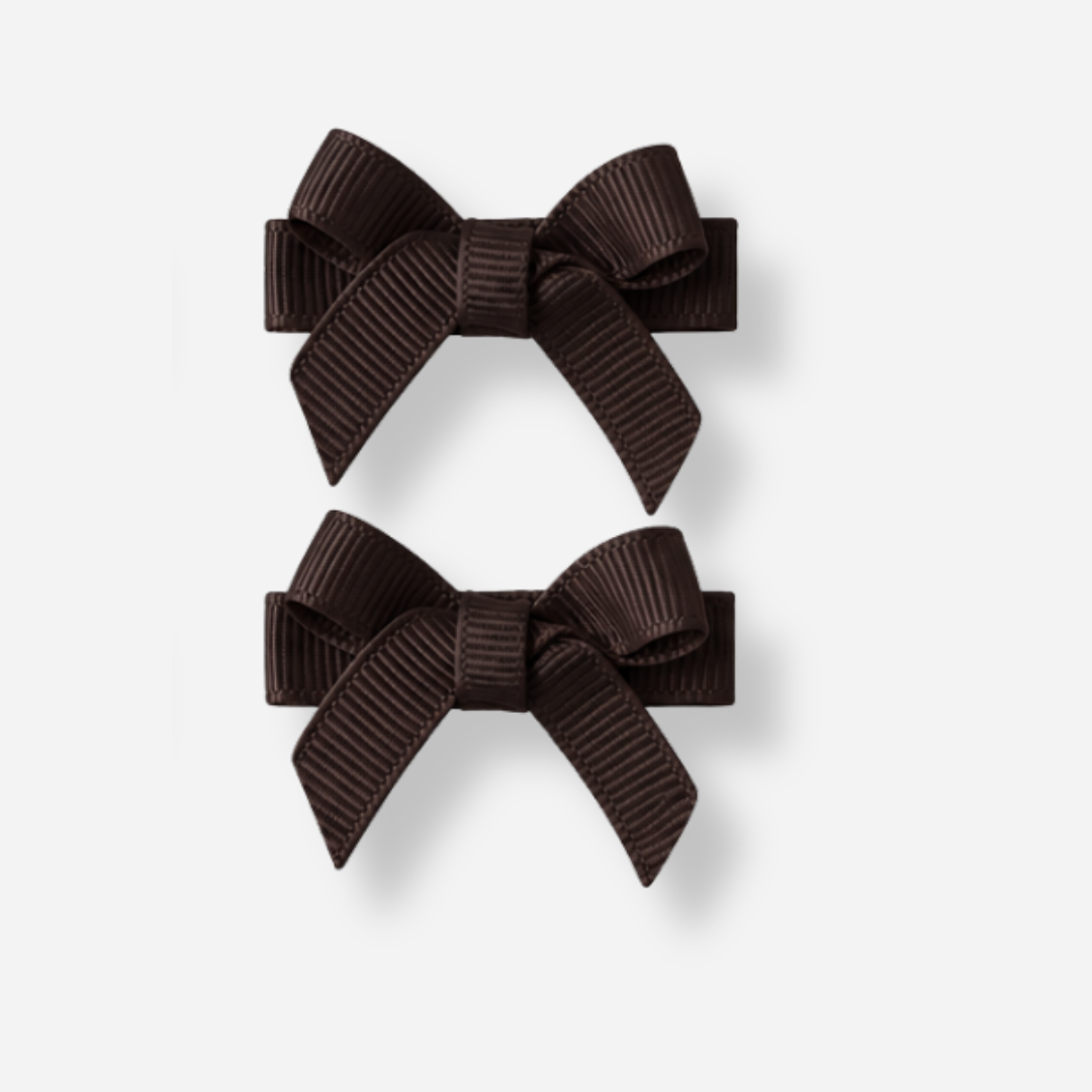 No Slip Bow Clips (2pc) - Ponytails and Fairytales