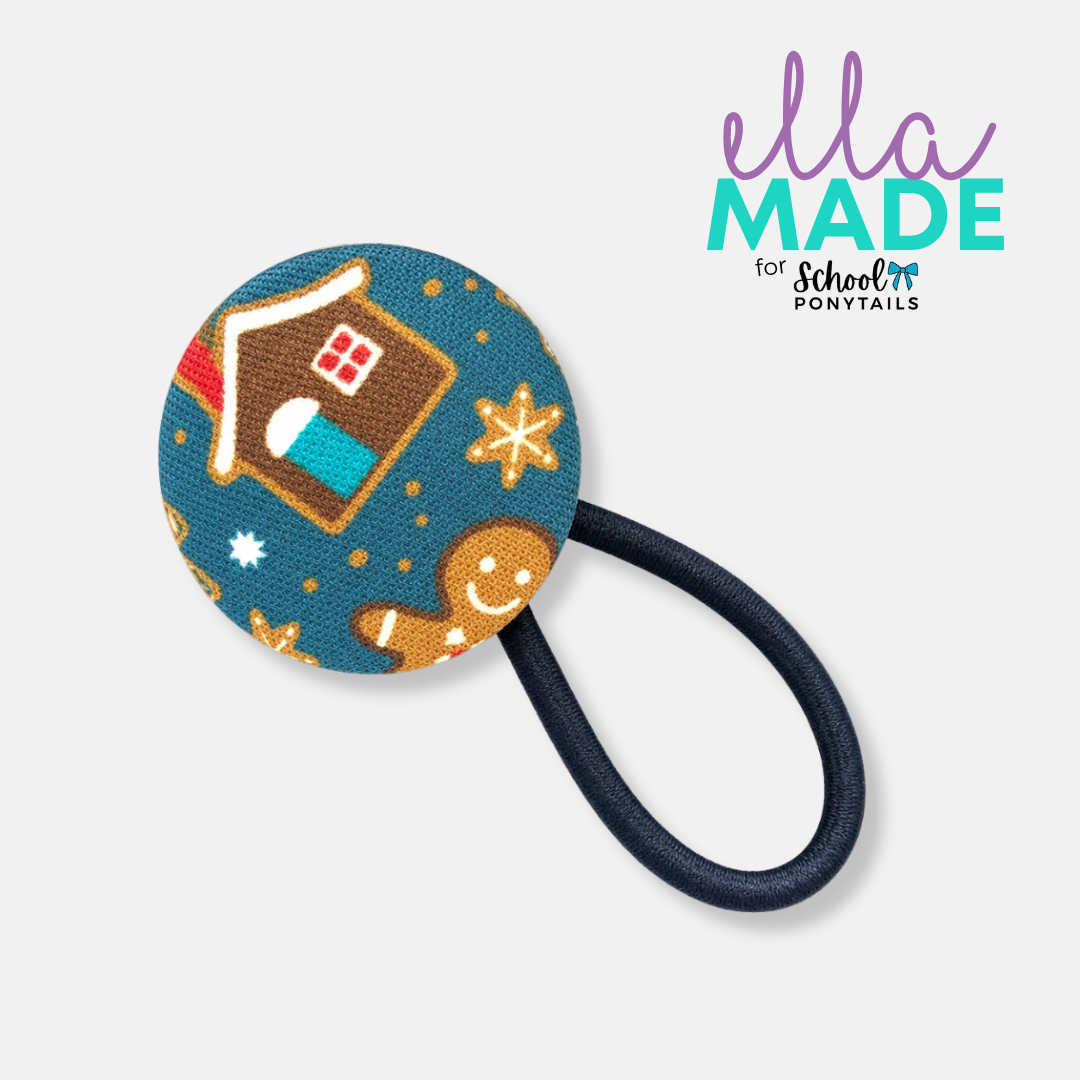 Limited Edition: Christmas Covered Buttons - Ponytails and Fairytales