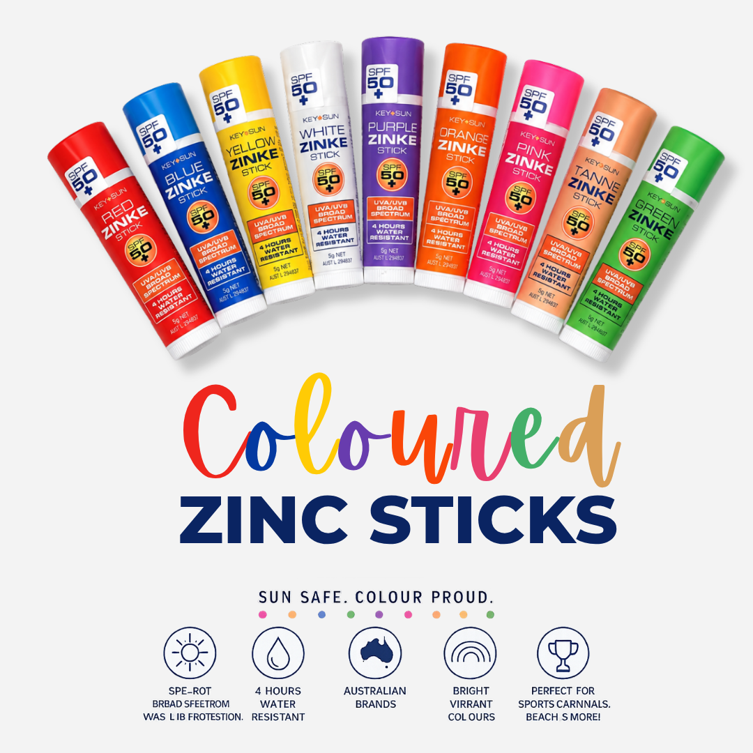 Coloured Zinc Sticks SPF 50+