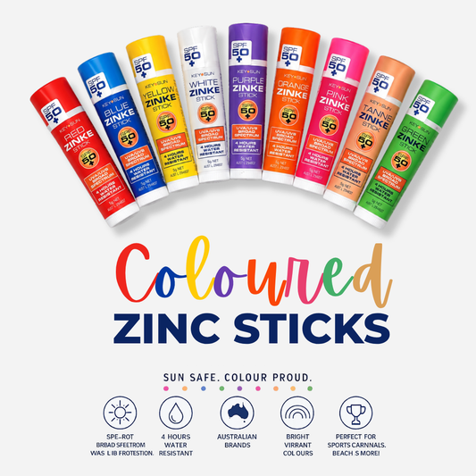 Coloured Zinc Sticks SPF 50+