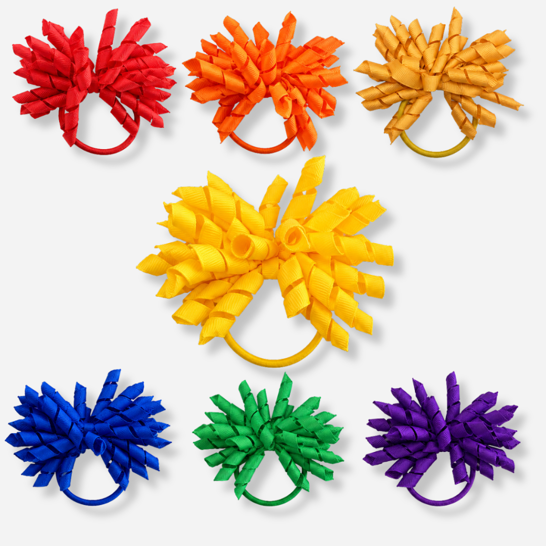 Curly Tie Hair Elastic - Single Colour - Ponytails and Fairytales