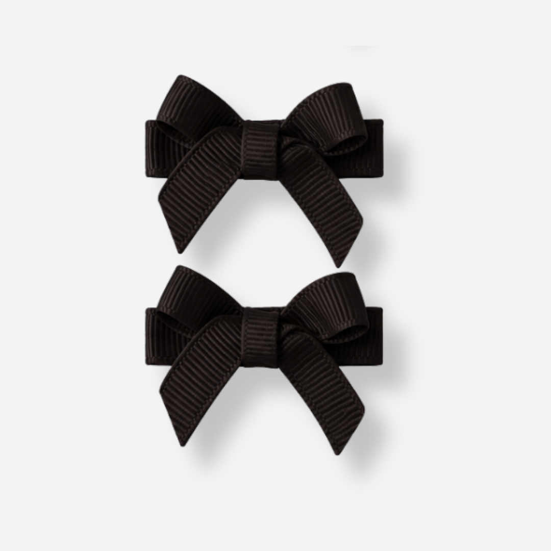 No Slip Bow Clips (2pc) - Ponytails and Fairytales