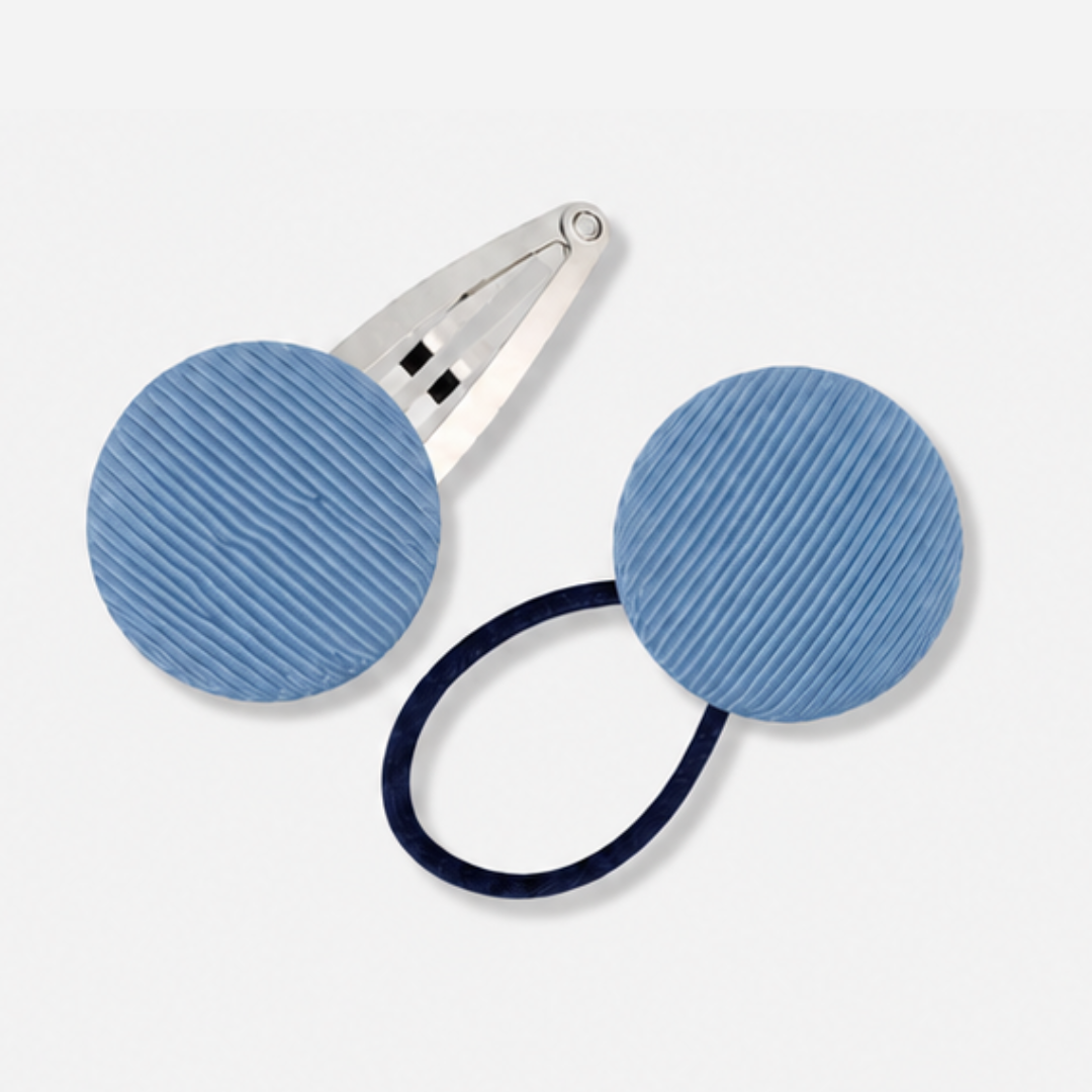 Covered Buttons: Solid Colours - Cornflower Blue