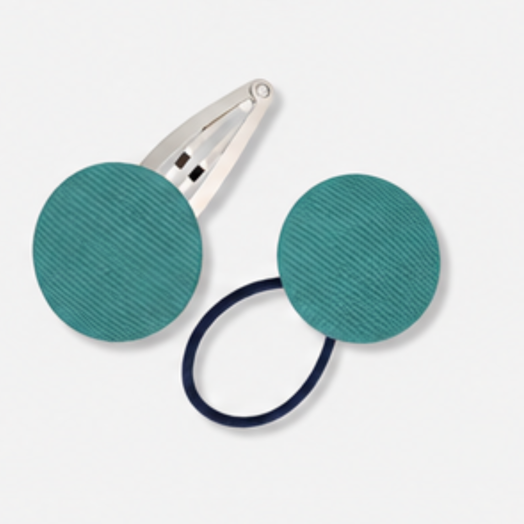 Covered Buttons: Solid Colours - Jade - Ponytails and Fairytales