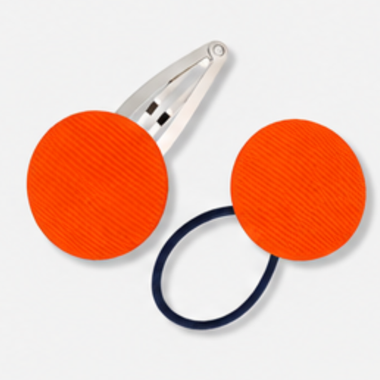Covered Buttons: Solid Colours - Orange