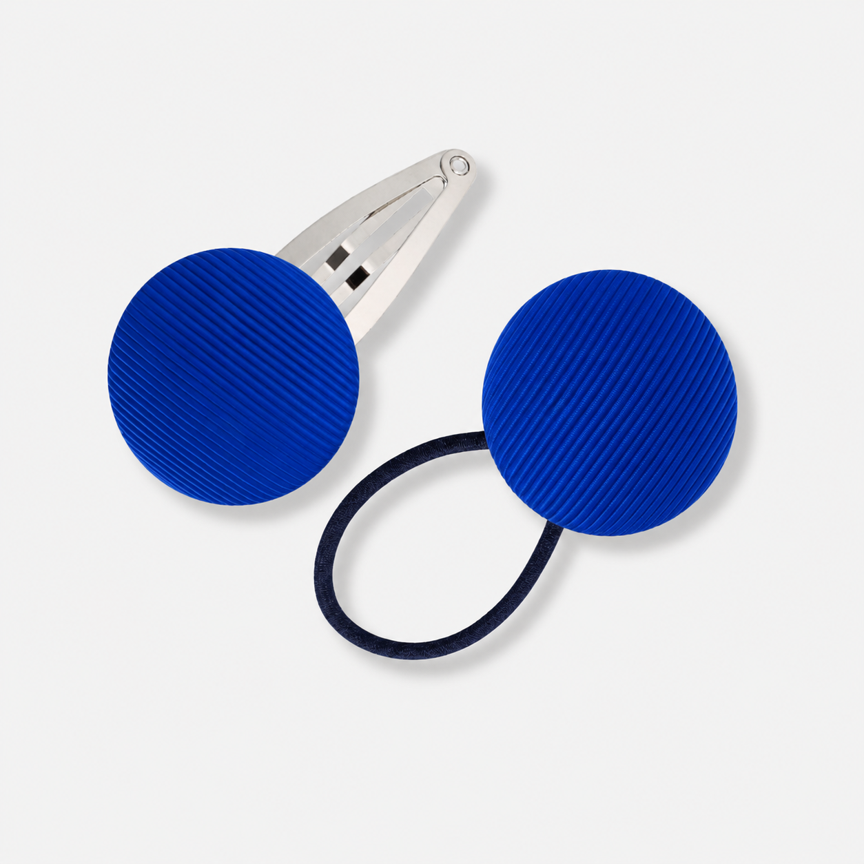 Covered Buttons: Solid Colours - Royal Blue - Ponytails and Fairytales
