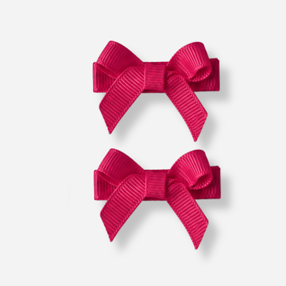 No Slip Bow Clips (2pc) - Ponytails and Fairytales