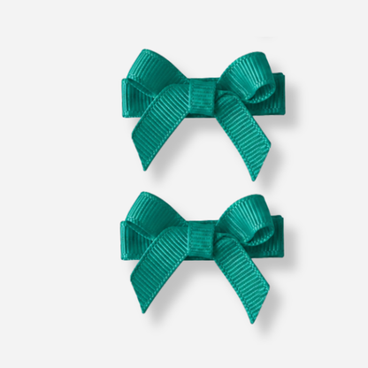 No Slip Bow Clips (2pc) - Ponytails and Fairytales