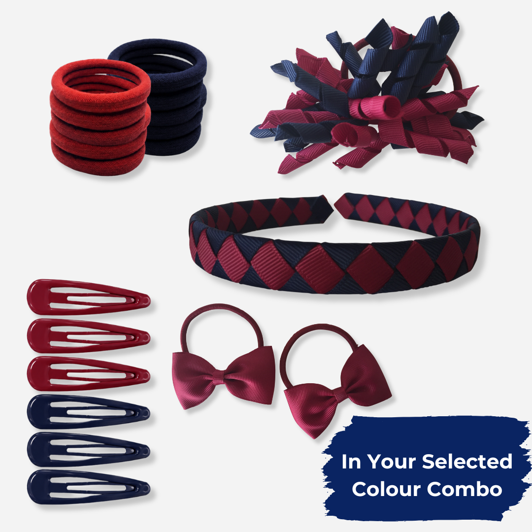 Gold & Black Hair Accessories - Ponytails and Fairytales