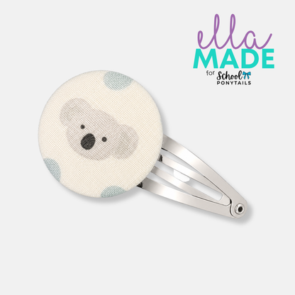 Limited Edition: Koala + Eucalyptus Covered Buttons - Ponytails and Fairytales