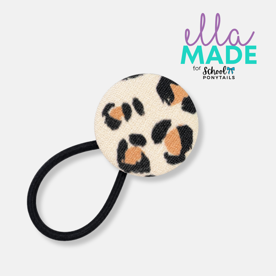 Limited Edition: Leopard Print Covered Buttons - Ponytails and Fairytales
