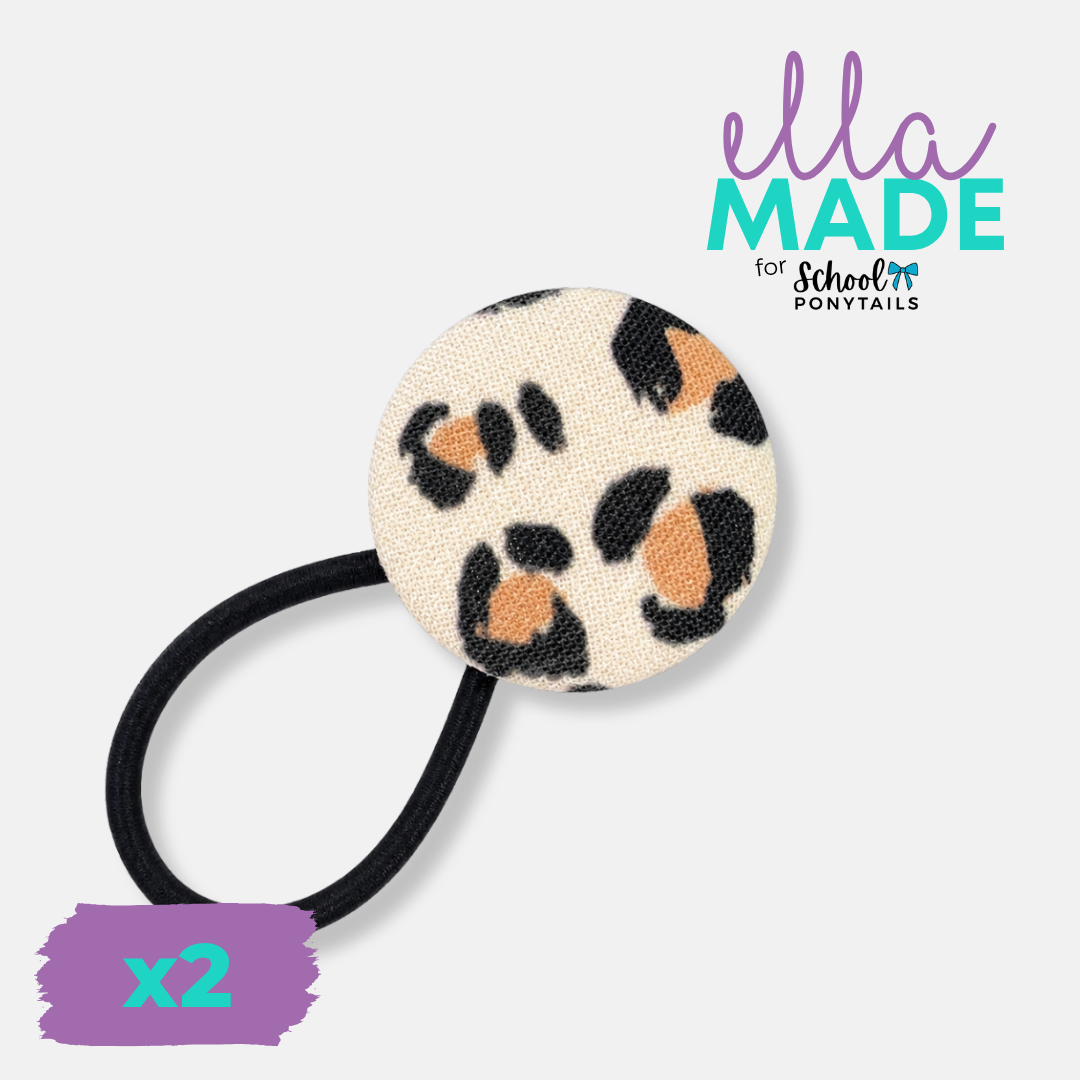 Limited Edition: Leopard Print Covered Buttons - Ponytails and Fairytales