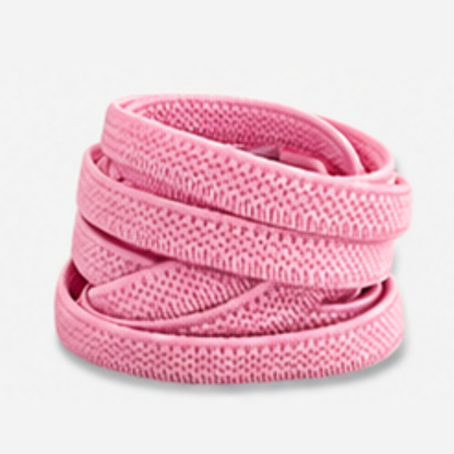 No Tie Elastic Shoelaces - Ballet Pink