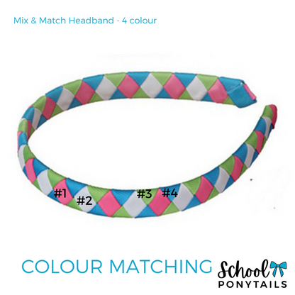 Red & Royal Blue & Ice Blue Hair Accessories