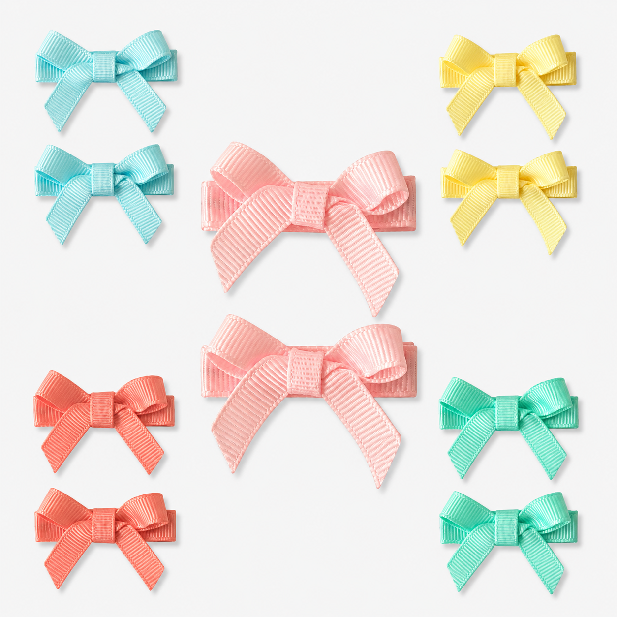 No Slip Bow Clips (2pc) - Ponytails and Fairytales