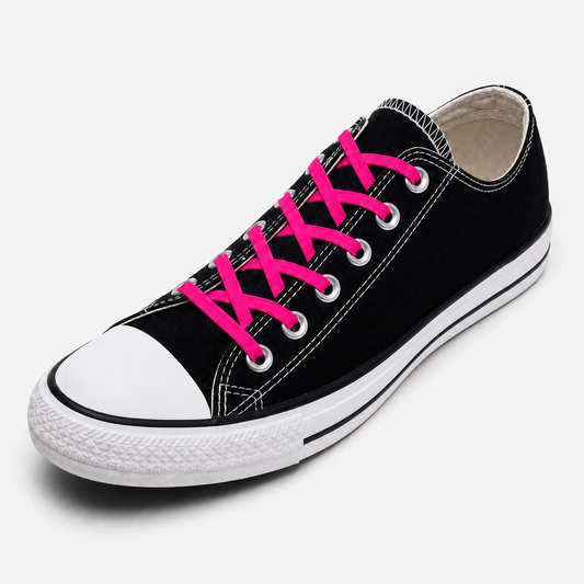 No Tie Elastic Shoelaces - Hot Pink