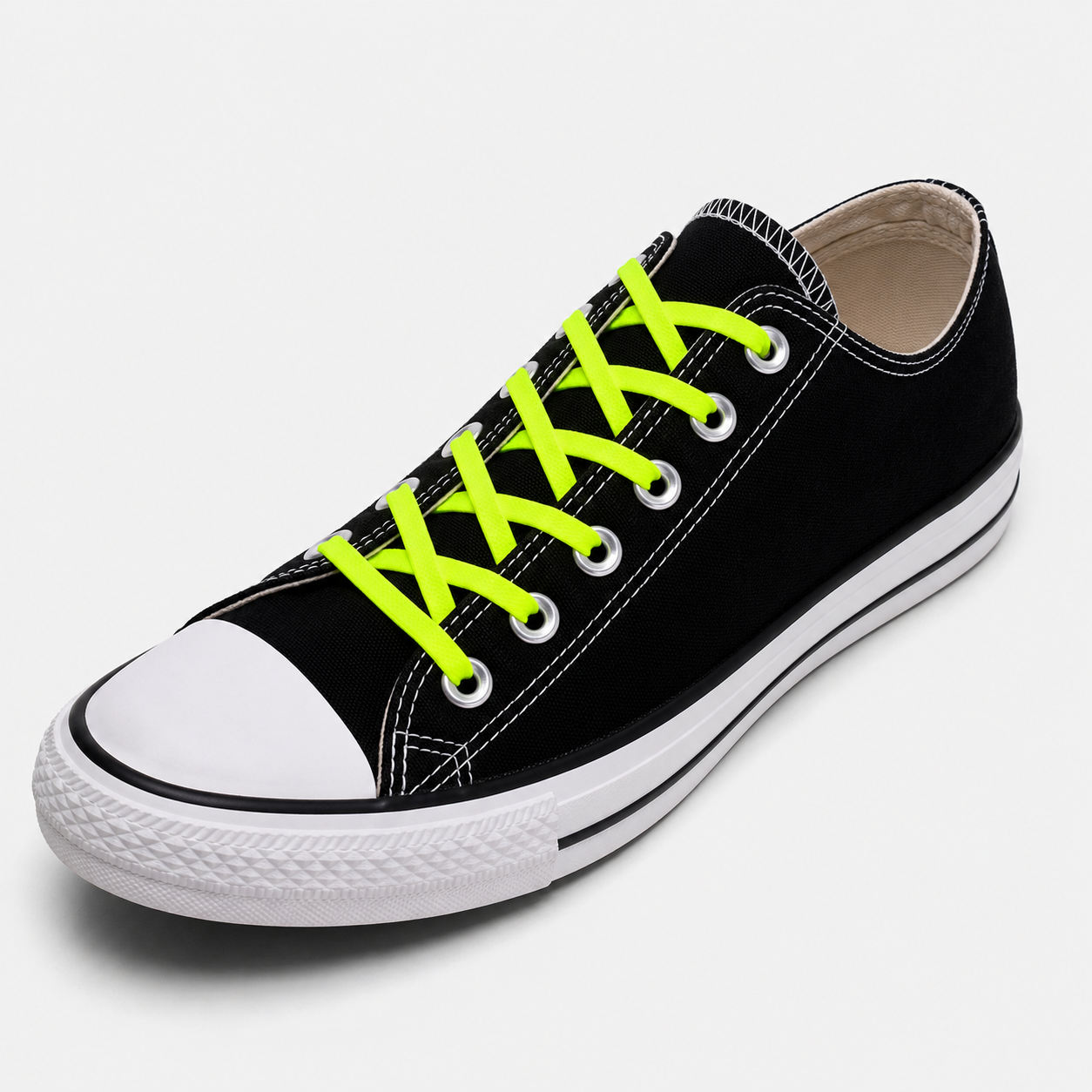 No Tie Elastic Shoelaces - Fluoro
